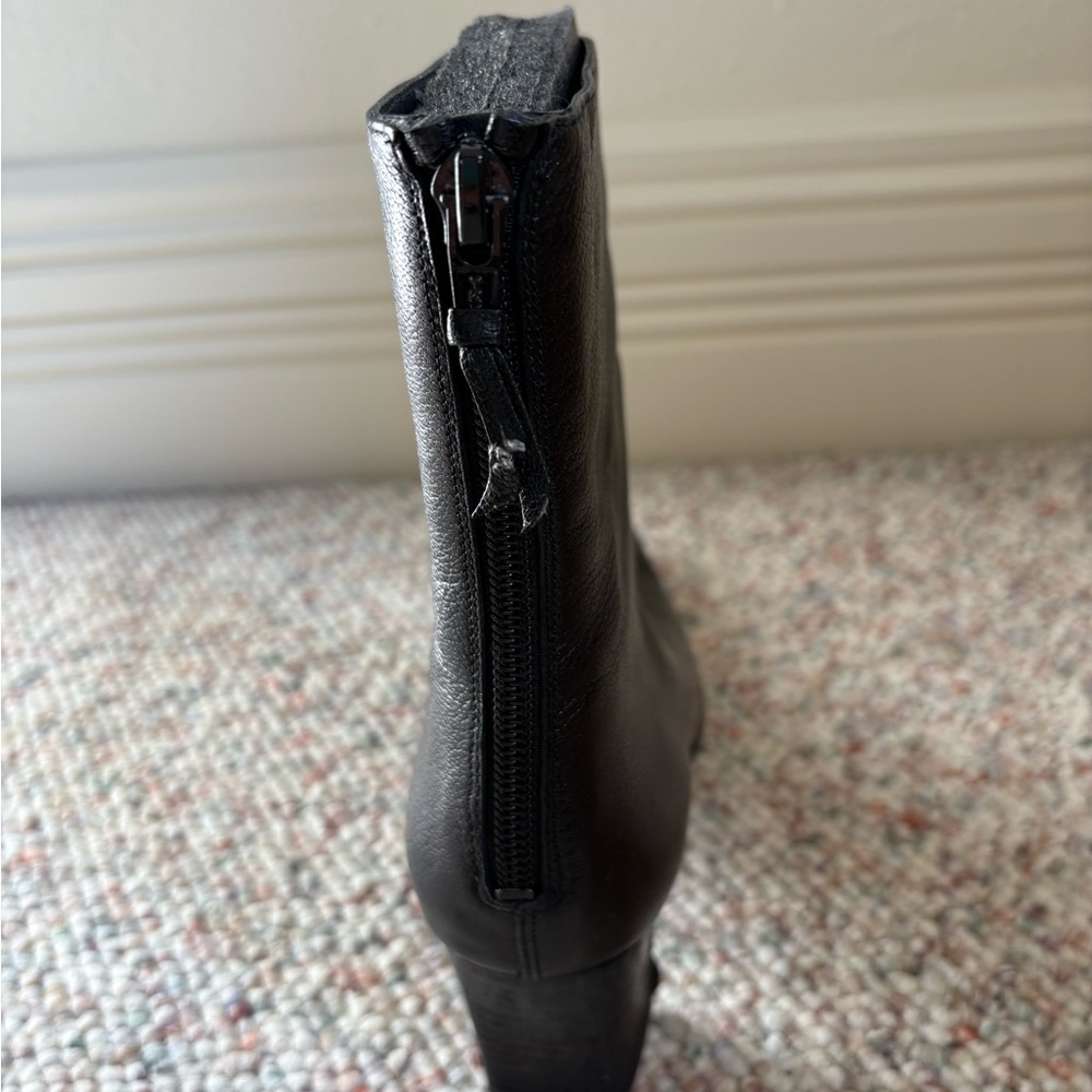 Stuart Weitzman Black Heeled Boots - Picture 6 of 6